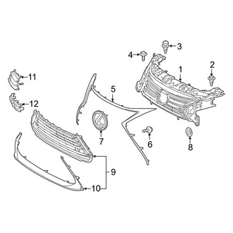 Lexus OE - Front Bumper & Grille - Grille & Components