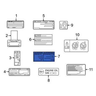 Lexus OE - Tire Information Label