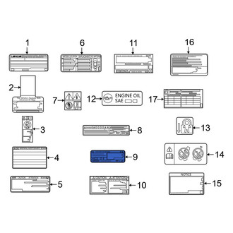 Lexus OE - A/C System Information Label