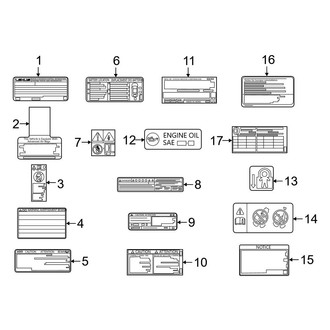 Lexus OE - Information Labels - Labels (Japan Built)