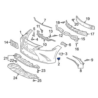 Lexus OE - Bumper Cover Retainer