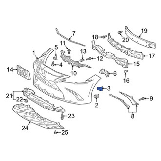 Lexus OE - Bumper Cover Retainer