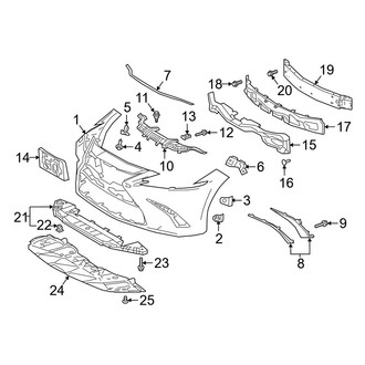 Lexus OE - Front Bumper & Grille - Bumper & Components