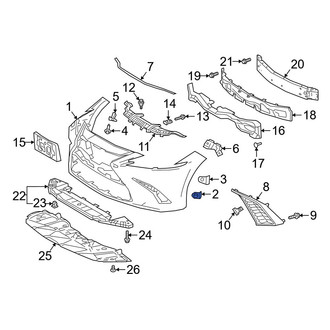 Lexus OE - Bumper Cover Retainer