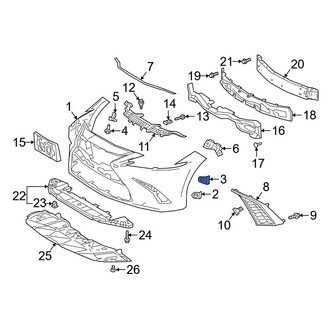 Lexus OE - Bumper Cover Retainer