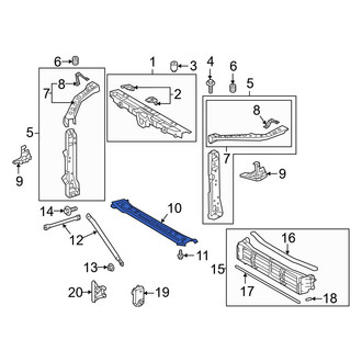 Lexus OE - Front Lower Radiator Support Tie Bar