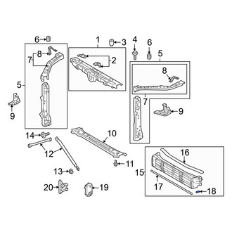 Lexus OE - Radiator Shutter Seal