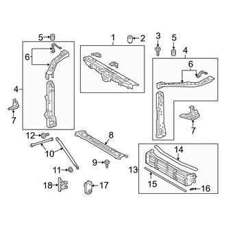 Lexus OE - Radiator Shutter Seal