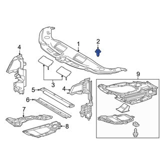 Lexus OE - Engine Cover Clip