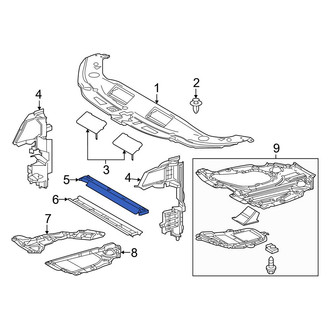 Lexus OE - Front Upper Radiator Support Air Deflector