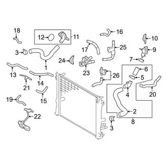 Lexus OE - Cooling - Hoses & Lines