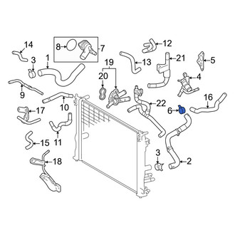 Lexus OE - Left Radiator Hose Clamp