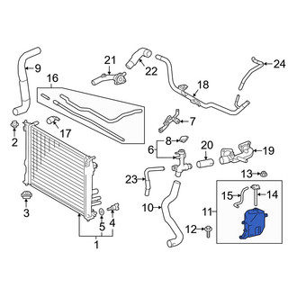 Lexus OE - Engine Coolant Reservoir