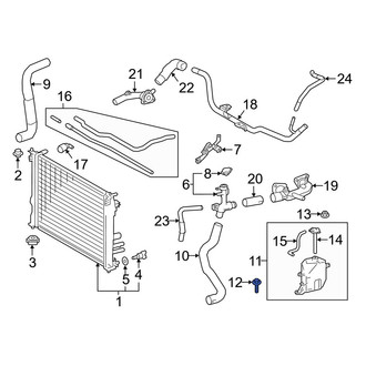 Lexus OE - Engine Coolant Reservoir Bolt
