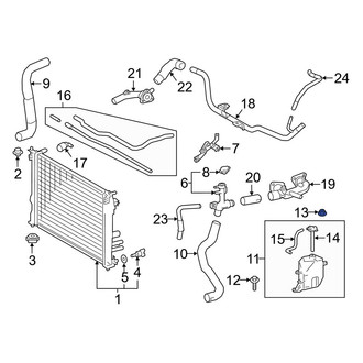 Lexus OE - Engine Coolant Reservoir Nut
