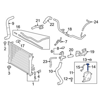 Lexus OE - Engine Coolant Reservoir Cap