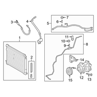 Lexus OE - Air Conditioner & Heater - Condenser, Compressor & Lines