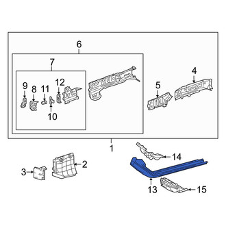 Lexus OE - Front Left Floor Side Rail