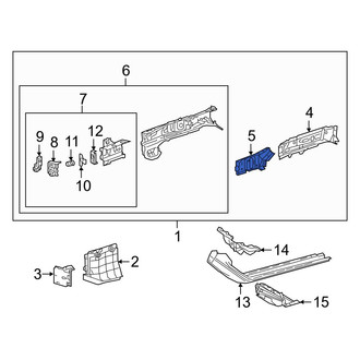 Lexus OE - Front Right Frame Rail End