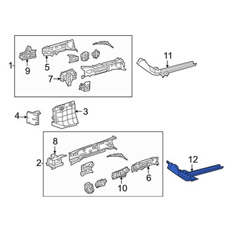 Lexus OE - Front Left Floor Side Rail