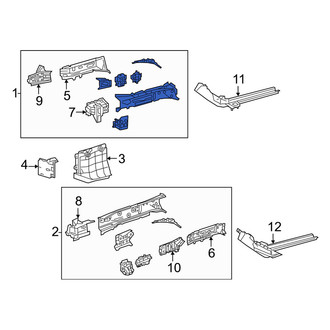 Lexus OE - Front Right Frame Side Member Assembly