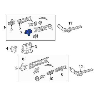 Lexus OE - Front Right Frame Rail End