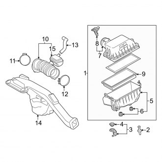 Lexus Es H Oem Air Intake Parts Filters Carid Com