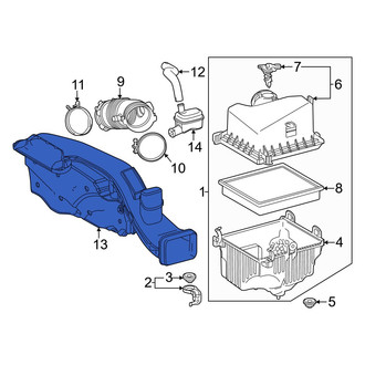 Lexus OE - Front Engine Air Intake Hose