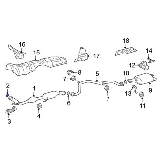 Lexus OE - Center Exhaust Pipe Flange Gasket