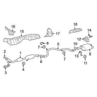 Lexus OE - Exhaust System - Exhaust Components