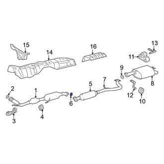 Lexus OE - Exhaust Crossover Gasket