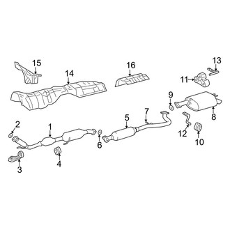 Lexus OE - Exhaust System - Exhaust Components