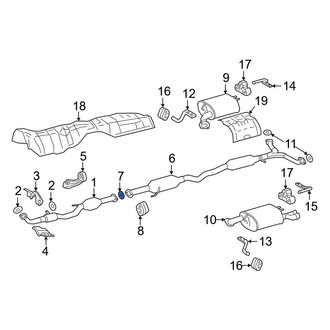 Lexus OE - Center Exhaust Pipe Flange Gasket