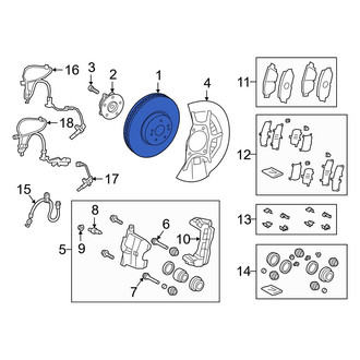 Lexus OE - Front Disc Brake Rotor