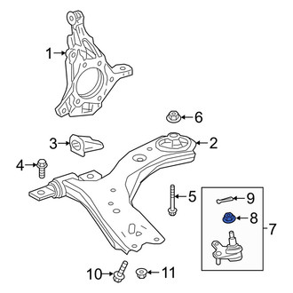 Lexus OE - Suspension Ball Joint Nut & Washer