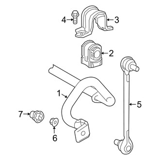 Lexus OE - Front Suspension - Stabilizer Bar & Components