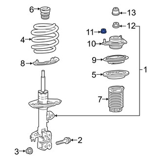 Lexus OE - Suspension Strut Mount Nut