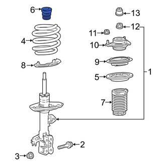 Lexus OE - Front Suspension Strut Bumper