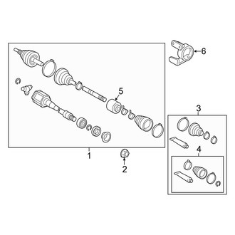 Lexus OE - Front Suspension - Drive Axles