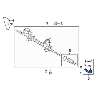 Lexus OE - Left Outer Steering Tie Rod End