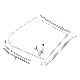 Lexus OE - Windshield - Reveal Moldings