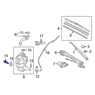 Lexus OE - Washer Fluid Level Sensor