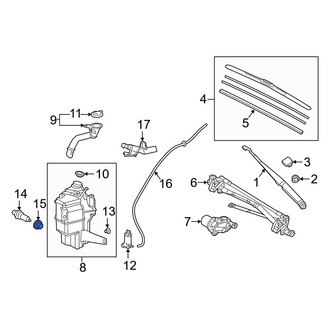 Lexus OE - Washer Fluid Level Sensor Seal