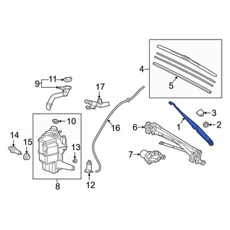 Lexus OE - Right Wiper Arm