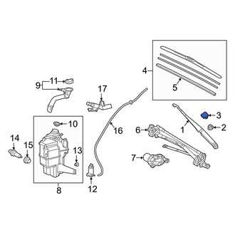 Lexus OE - Wiper Arm Cap