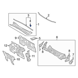 Lexus OE - Cowl Panel Clip