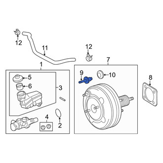 Lexus OE - Power Brake Booster Check Valve