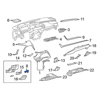 Lexus OE - Center Left Instrument Panel Molding