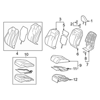 Lexus OE - Seats & Tracks - Driver Seat Components (Covers and Pads)