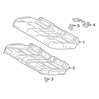 Lexus OE - Seats & Tracks - Rear Seat Components (Seat Cushion Components)